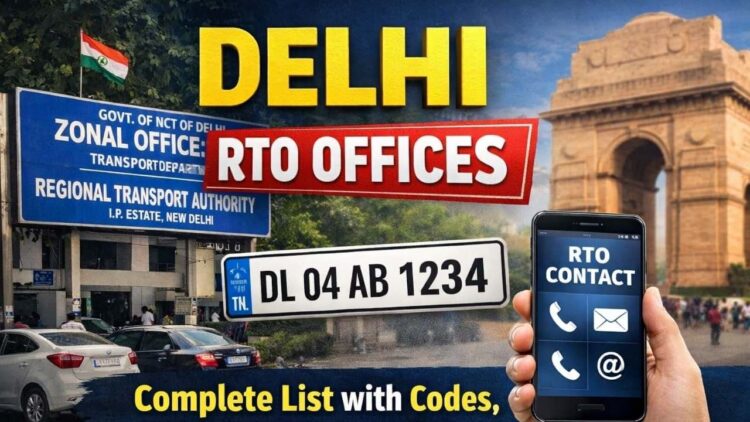 Delhi RTO Offices: Complete List with Codes, Addresses & Contact Numbers