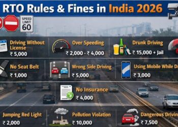 RTO Rules and Fines in India 2026- Complete List of Traffic Rules and Penalties