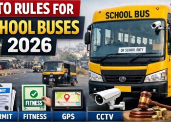 RTO Rules for School Buses 2026: Permit, Fitness, GPS, CCTV & Penalty Structure Guide