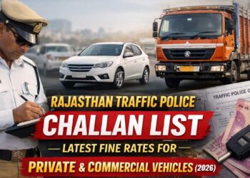 Rajasthan Traffic Police Challan List: Latest Fine Rates for Private & Commercial Vehicles (2026)