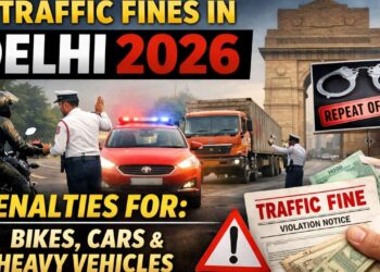 Traffic Fines in Delhi 2026: Penalties for Bikes, Cars & Heavy Vehicles with Repeat Offences