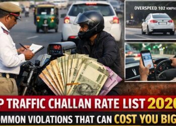 UP Traffic Challan Rate List 2026: Common Violations That Can Cost You Big